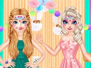 Play Sister Princesses Easter Face Painting Game on FOG.COM