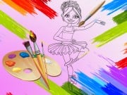 Play Little Ballerinas Coloring Game on FOG.COM