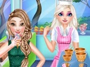 Play Elsa With Ice Cream Car Game on FOG.COM