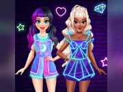 Play BFF Neon Fashion Dress Up Game on FOG.COM