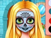 Play Sisters Halloween Face Paint Game on FOG.COM