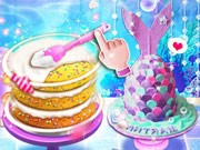 Play Unicorn Chef Mermaid Cake Game on FOG.COM