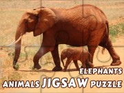 Play Animals Jigsaw Puzzle Elephants Game on FOG.COM