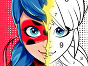 Play Miraculous Ladybug Color By Number Game on FOG.COM