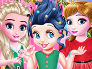 Play Bff Christmas Tree Hairstyle And Biscuits Game on FOG.COM