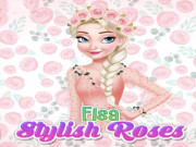 Play Elsa Frozen Stylish Roses Game on FOG.COM