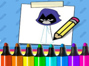 Play Teen Titans Go! How to Draw Raven Game on FOG.COM