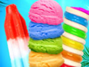 Play Rainbow Ice Cream And Popsicles - Icy Dessert Make Game on FOG.COM