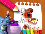 Play Dragon Rescue Riders Coloring Book Game on FOG.COM