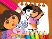 Play Dora the Explorer the Coloring Book Game on FOG.COM