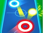Play Air Hockey Glow: 2 Players Game on FOG.COM
