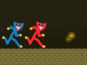 Play Red and Blue Stickman Huggy Game on FOG.COM