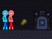 Play Red and Blue Stickman Rope Game on FOG.COM