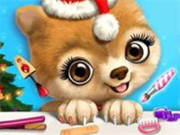 Play Christmas Animal Makeover Salon - Cute Pets Game on FOG.COM