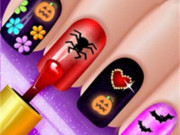 Play Glow-Halloween-Nails-Game Game on FOG.COM