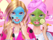 Play Best Friends Sleepover Party - Makeover Game Game on FOG.COM
