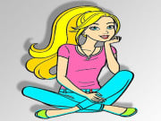 Play Barbie Coloring Game Game on FOG.COM