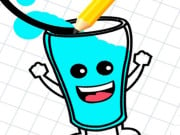 Play Happy Glass : Fill the Glass by Draw Lines Game on FOG.COM