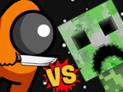 Play Among vs Creeper Fight Game on FOG.COM