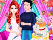 Play Mermaid Girl Wedding Cooking Cake Game Game on FOG.COM