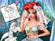 Play Coloring Book for Ariel Mermaid Game on FOG.COM