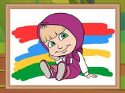 Play Masha and the Bear Coloring Book Game on FOG.COM