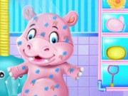 Play Baby Hippo Bath Time - Pet Care Game on FOG.COM