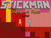 Play Stickman Steve vs Alex - Nether Game on FOG.COM