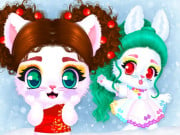 Play Cat and Rabbit Holiday Game on FOG.COM