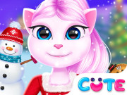 Play Angela Christmas Dress up Game Game on FOG.COM