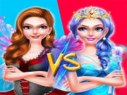 Play Pro Fairy Princess Dress Up VS Witch Makeup Game on FOG.COM