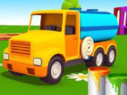 Play Coloring Book: Water Truck Game on FOG.COM