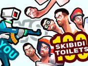 Play You vs 100 Skibidi Toilets Game on FOG.COM