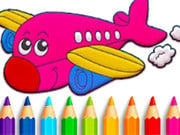 Play Coloring Book: Cute Plane Game on FOG.COM