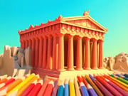 Play Coloring Book: Parthenon Temple Game on FOG.COM