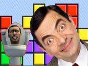 Play Mr Bean & Skibidi Tetris Game on FOG.COM