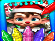 Play Christmas Elves Coloring Game Game on FOG.COM
