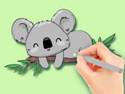 Play Coloring Book: Two Koalas Game on FOG.COM