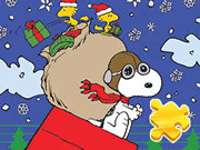 Play Jigsaw Puzzle: Snoopy Christmas Deliver Game on FOG.COM