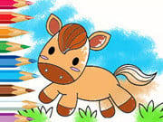 Play Coloring Book: Running Horse Game on FOG.COM