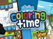 Play HelloKids Colouring Time Game on FOG.COM