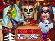 Play Halloween Face Art Game on FOG.COM
