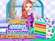 Play Vincy Cooking Rainbow Birthday Cake Game on FOG.COM