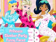 Play Princess Slumber Party Funny Faces Game on FOG.COM