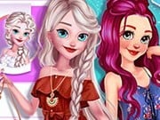 Play Ariel And Elsa Instagram Stars Game on FOG.COM