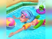 Play Galaxy Girl Swimming Pool Game on FOG.COM