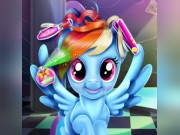 Play Rainbow Pony Real Haircuts Game on FOG.COM