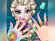 Play Ice Queen Nails Spa Game on FOG.COM