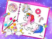 Play Fabulous Cute Unicorn Coloring Book Game on FOG.COM