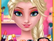 Play Elsa's Rainbow Style 1 Eye Makeup Game on FOG.COM